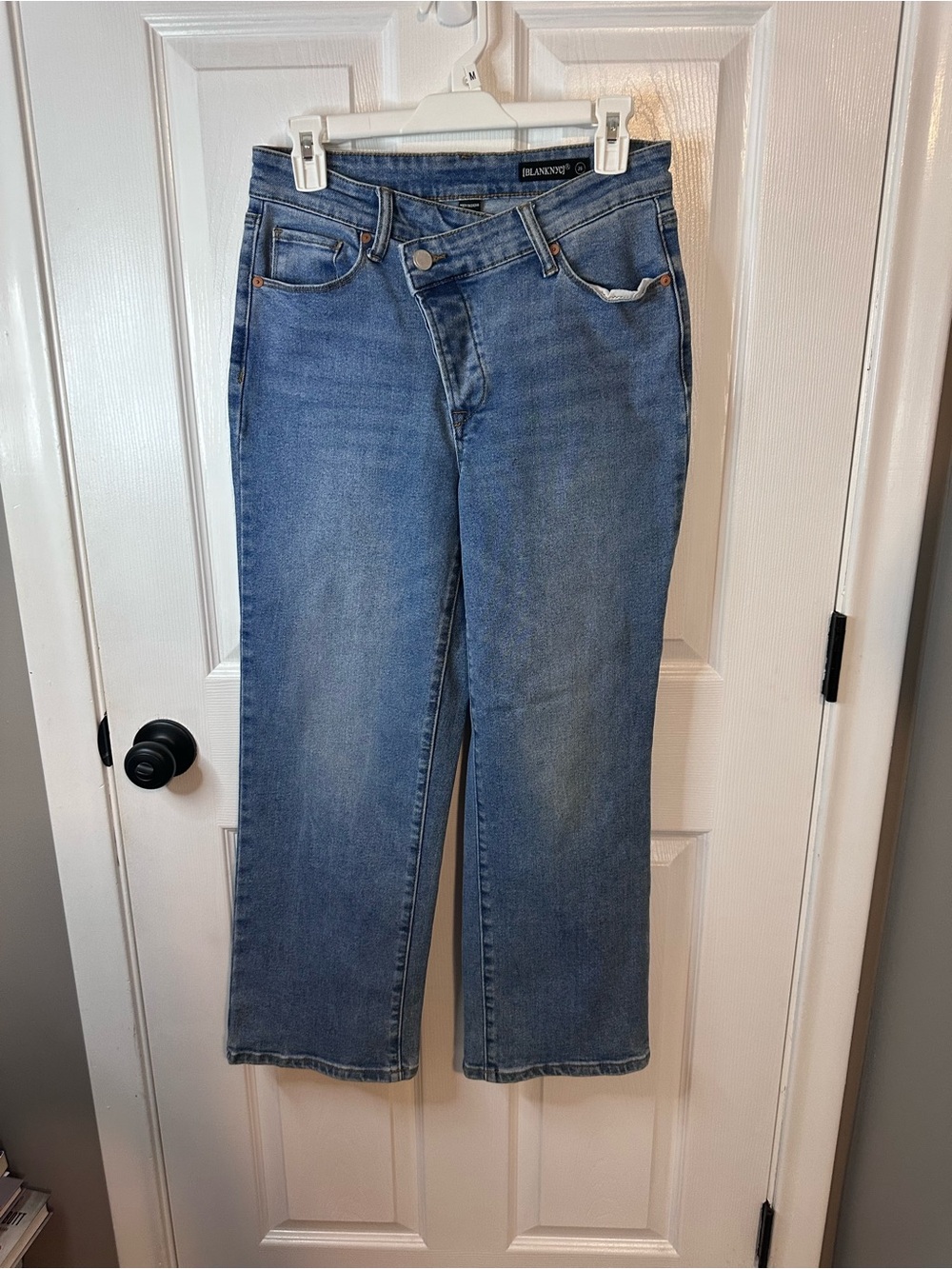 Blank NYC Blue Straight-Leg Jeans